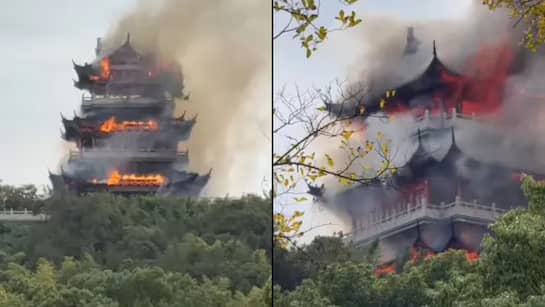 Chinese Temple Fire After Tourist’s Candle Sparks Fierce Blaze