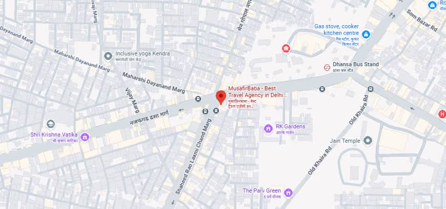 Musafir Baba Map