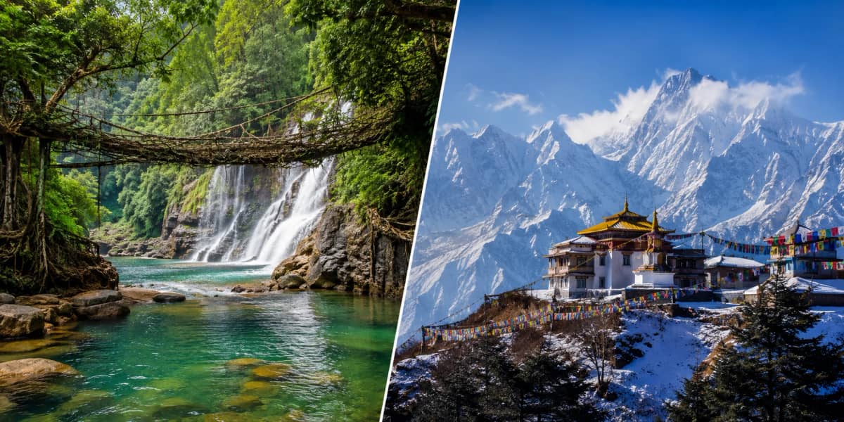 Meghalaya vs Sikkim - Which Is Better for Your First Northeast India Trip?