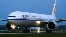 Air China direct flight operating between Beijing and Delhi