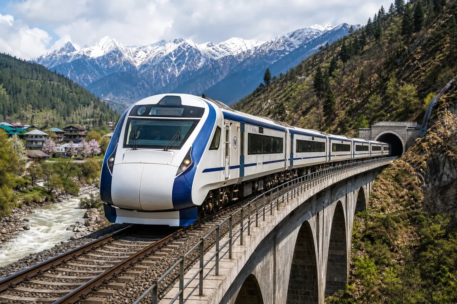 Jammu to Srinagar Travel Becomes Faster with Vande Bharat