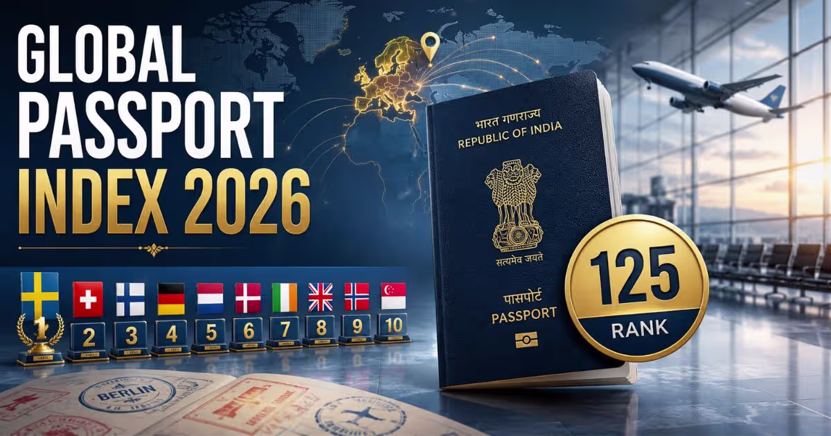 India Ranked 125th in Global Passport Index 2026: Full Report
