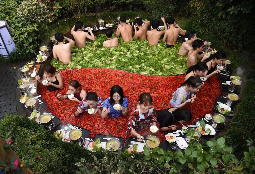 Viral Spicy Hot Pot Spa in China Amuses Internet