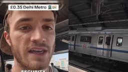 British traveller impressed while riding the Delhi Metro for the first time