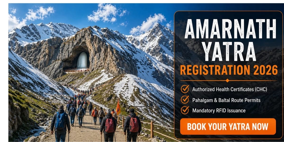 Amarnath Yatra Registration 2026 Complete Guide