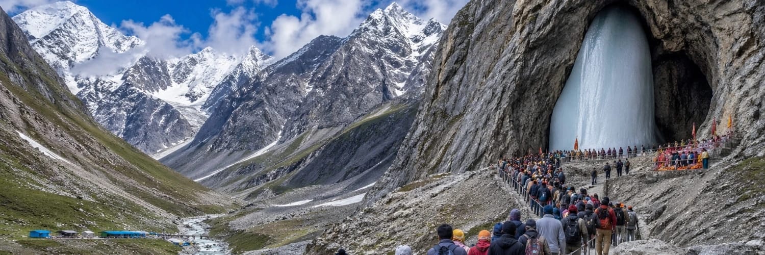 Amarnath Yatra 3N/4D Package with Srinagar Stay & Darshan