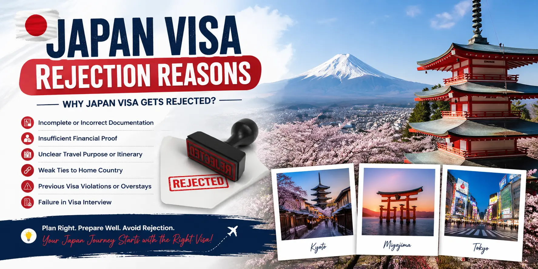 Japan Visa Rejection Reasons for Indians (Complete Guide)