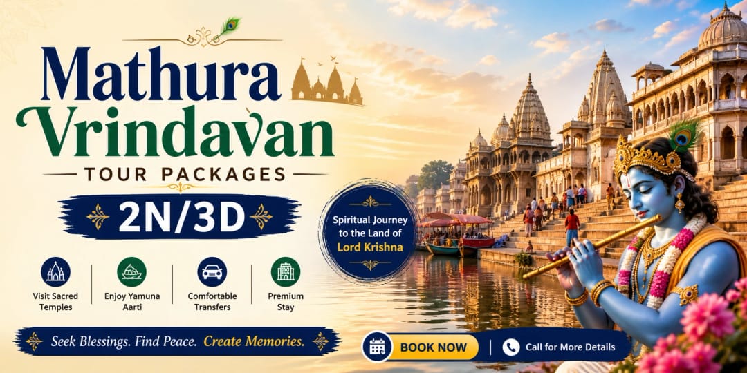 Mathura Vrindavan Tour Package – 2 Nights 3 Days Darshan Trip