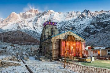 Kedarnath temple in the Himalayas