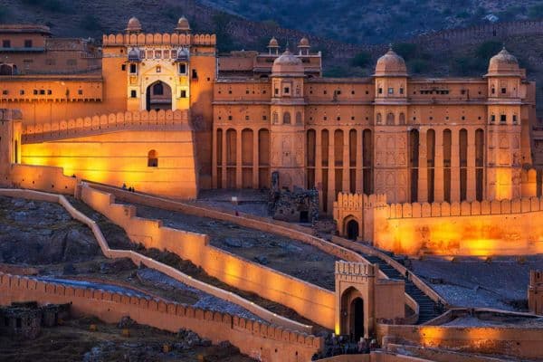 Amber Fort at dusk