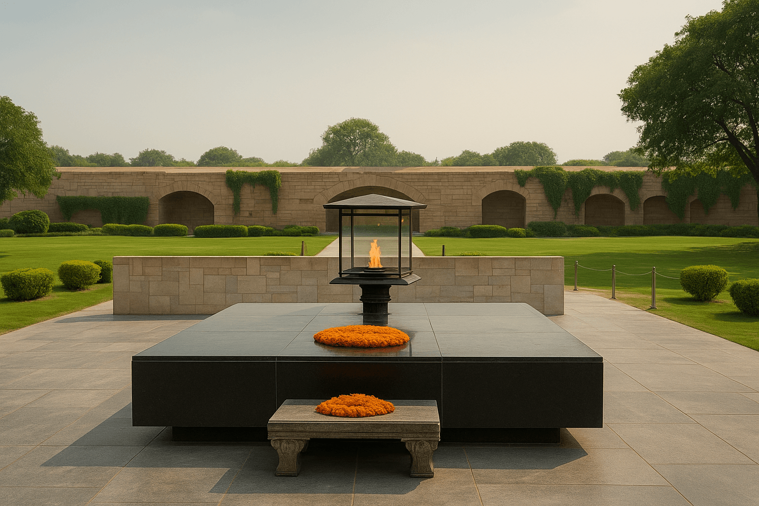 Tranquil Remembrance: The Raj Ghat Experience