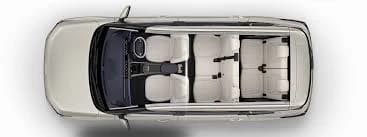 Kia Carens interior cabin view with premium seating and air-conditioned 6 and 7 seater comfort