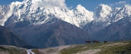 Snow-capped Panchachuli peaks in Munsiyari
